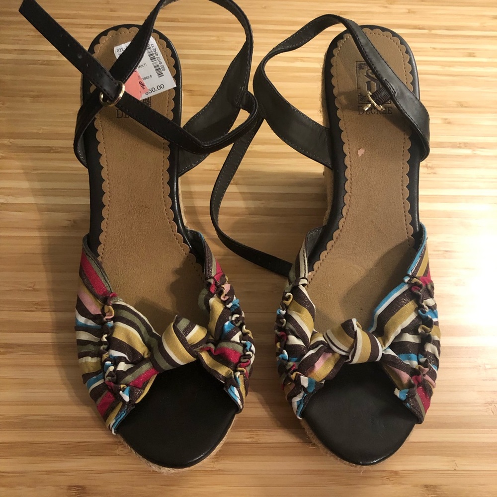 Decree 9.5 Wedge Sandal. Never worn